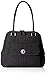 Vera Bradley Women's Microfiber Turnlock Satchel Purse, Classic Black, One Size