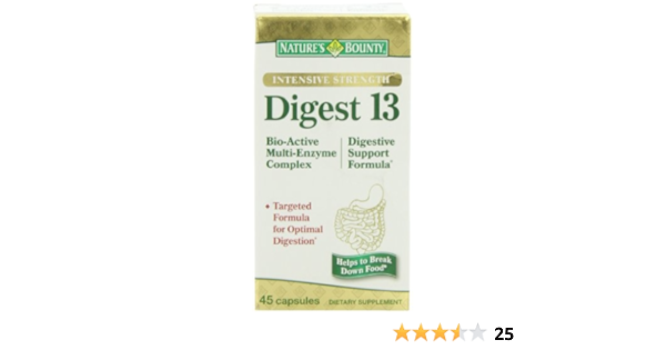 Amazon Com Nature S Bounty Digest 13 Disgestive Support 45 Count Health Personal Care