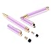 iDream365 Capacitive Stylus Pens for Touch Screens,Smartphones,Tablets PC-(Extra 2 Refills+8 Rubber Tips) with Gift Box-2Pack Pink/Gold