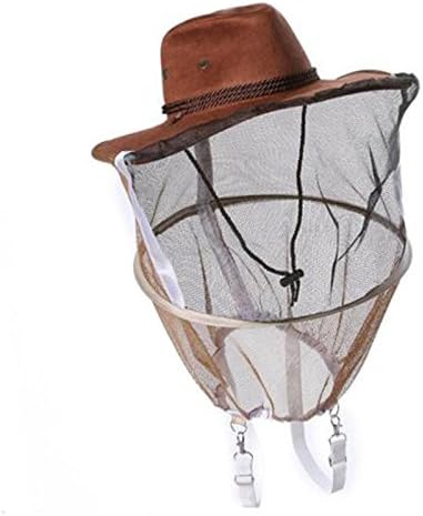 Beekeeper Cowboy Hat Mosquito Bee Insect Net Face Head Protector Hats