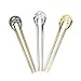 3 Pcs/Set U-fat Plug Hair Fork Hair Clips Stick Pin Hair Accessories for Girls Womens,Golden,Silver,Bronze by Team-Management