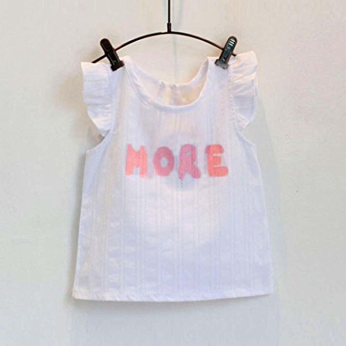 TIFENNY Baby Girls Print Sleeveless T-Shirt+Shorts+Belt Outfits Clothes Set (2/3T)