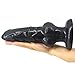 FST Realistic Fantasy Animal Anal Dildo with Strong Suction Cup Dog Dildo for Vaginal Anal Training G-spot Stimulation Prostate Massage Adult Sex Toy for Beginner Men Women (Black)