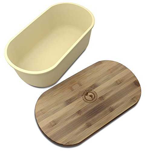 Bread Box Storage Basket | Container Bin with Bonus Bamboo Cutting Board Lid | Eco Friendly, Dishwasher Safe Breadbox for Fresh, Organized Food - Thumbnail 6