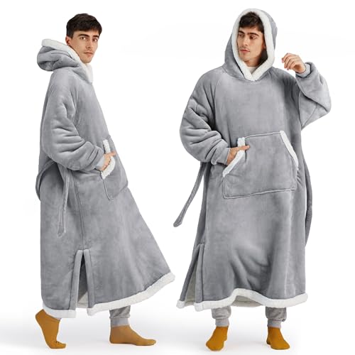 Bedsure Long Wearable Blanket Hoodie