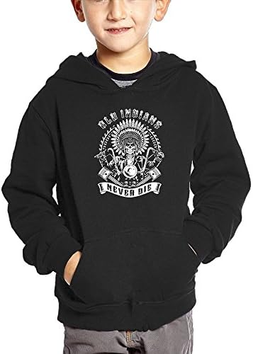 Poorynrr Ppzx 2-6 Child Pure Cotton Pullover Old Indians Never Die For Biker Comfortable Sweatshirts