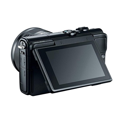 Canon-EOS-M100-Mirrorless-Camera-with-EF-M-15-45mm-f35-63-IS-STM-Lens-Black-Bundle-With-32GB-SDHC-Card-Camera-Case-49mm-Filter-kit-Spare-Battery-Tripod-Software-Package-And-More