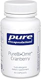 Pure Encapsulations - PureBiâ€¢Ome Cranberry - Hypoallergenic Multi-Strain Probiotic Blend for Intestinal Microflora Balance and Urinary Tract Function* - 60 Capsules