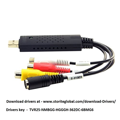 Storite~USB 2.0 Video Audio Capture Card Adapter VHS VCR TV to DVD Converter Support Win 2000/Win Xp/Win Vista/Win 7/Win 8/Win 10, Download Drivers Online