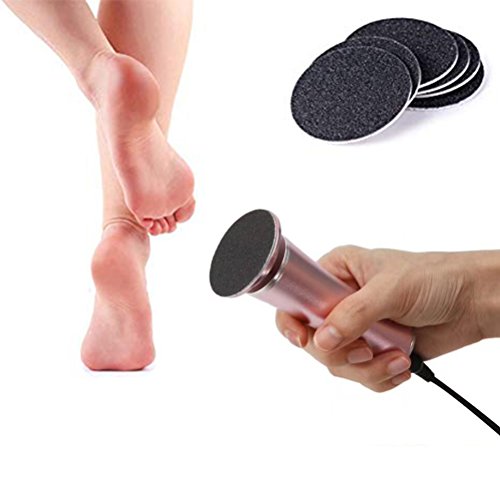 Joint Victory Electric Callus Remover,Professoinal Foot Pedicure Tools(Speed Adjustable) Replacement Sandpaper Discs Best Foot Care Tool Kit For Women/Men (Gold)