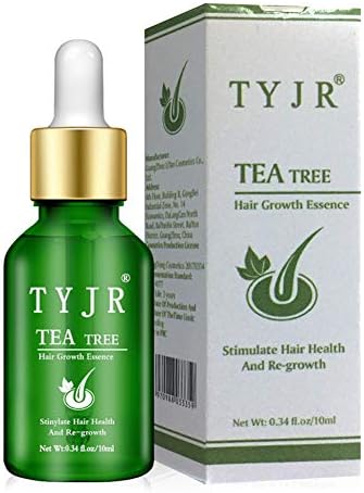 bjlongyi Hair Growth Serum,Tea Tree Hair Regrowth Treatment,Smooth Anti Loss Repairing Nourishing Essential Oil
