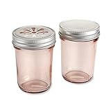 Kate Aspen Mason Jar, Pink Set of 12