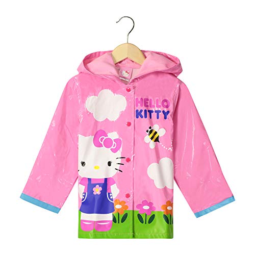 Sanrio Hello Kitty Girl's Pink Rain Coat -Size 7
