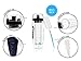 AquaFrut 32 OZ Fruit Infuser Water Bottle BPA-Free Fruit Infusion Sports Bottle - Flip Top Lid w Drinking Spout, Leak Proof, Made of Durable Tritan. Free Recipe eBook! (Black)
