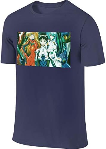 FSERG Neon Genesis Evangelion Short Sleeve Men's Short Sleeve T-Shirt Comfortable Stylish Quick-Drying Breathable