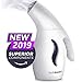 Portable Hand Held Clothing Steamer: Mini Steam Iron for Clothes, Curtains, Bedding and More - Compact Hand Steamer for Home or Travel Use - Fast Heat Garment Steamer with Protective Steaming Glove