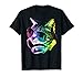 Rainbow Music Cat T-Shirt