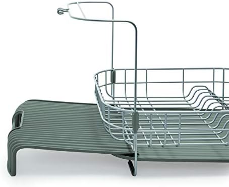 Amazon Com Kitchenaid Satin Wire Expandable Dish Rack One Size Gray Kitchen Dining kitchenaid satin wire expandable dish rack one size gray