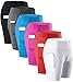 Lavento Women's Compression Shorts Pocket Workout Running Yoga Shorts