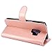 LK Galaxy S9 Plus Case, [Wrist Strap] Luxury PU Leather Wallet Flip Protective Case Cover with Card Slots and Stand for Samsung Galaxy S9 Plus (Rose Gold)