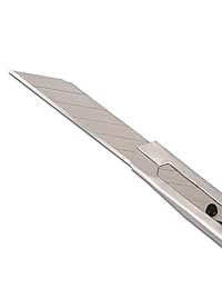 foshio Lockable 9 mm cortador de utilidad cuchillo con 30 Grado Snap Off de acero al carbono palas de repuesto Auto Wrap Craft   Cuchillo Tint película Herramientas de mano