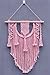 Pink Macrame Cord Natural Cotton Rope Wall Hanging Plant Hanger Craft Making Knitting Cord Rope 3mm Diameter (3mm Baby Pink 328 ft)