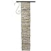 Eye Level Gray Cast Stone Mailbox Post with Decorative Scroll