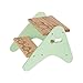 B. spaces by Battat - Peek-A-Boost - Wooden Two-Step Stool - Mint & Wood