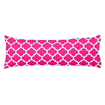 Amazon Com Body Pillow Case Long Pillow Cover 20x54 Inch Hot Pink