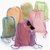 Neon Net Backpacks (1 dozen) - Bulk [Toy]