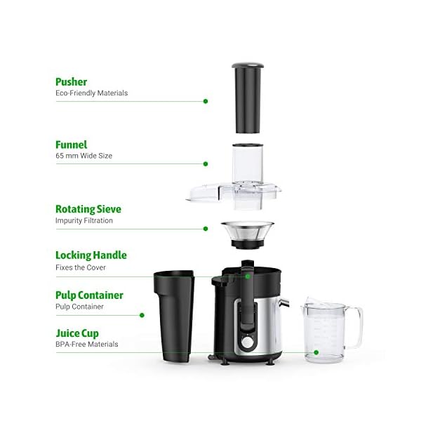 EASEHOLD 1000W Juicer Centrifugal Professional Juice Maker Machine Fruit Vegetable Extractor Whole