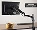 VIVO Premium Black Single Articulating Computer Monitor Arm Desk Mount, Height Adjustable, Tilt, Swivel, Rotation Stand for 1 Screen up to 27 inches STAND-V001JB