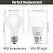LOHAS A19 LED Bulbs, 40W Equivalent Light Bulbs, 6Watt E26 Base LED, Warm White(2700K), 240 Degree Beam Angle, 500Lumen, Non Dimmable for Home Lighting, Kitchen, Bedroom(6 Pack)