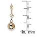 14k Yellow Gold Large Ball Drop Leverback Earrings 27x8mm-Ball Earring for Women