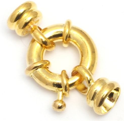 Gold Plated Spring Ring Clasp Charms Connector For Necklace Bracelet Jewelry Craft Making