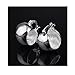 Fashion Jewelry Beautiful Alloy Solid Silver Classic Gift Hoop Earrings