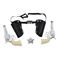 Play Kreative Western Toy Cowboy Gun and Holster Set with Sheriff Badge and Belt
