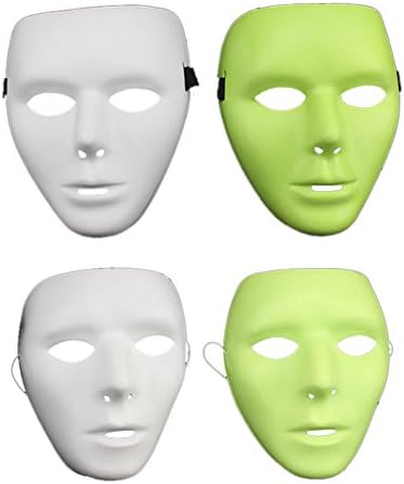 DUOLAIMI Halloween Toys Gifts Hip Hop Dance Costume Party Mask (Pack Of 4)