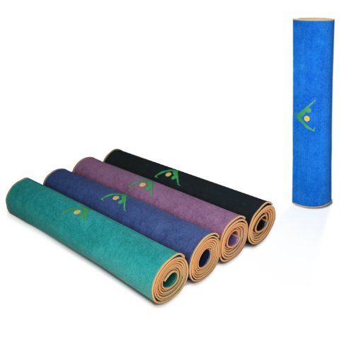 Aurorae Synergy 2 in 1 Yoga Mat; with Integrated Non Slip Microfiber Towel. Best for Hot, Ashtanga, Bikram and Active Yoga Where You Sweat and Slip; Stops Slipping and Bunching; Patent Protected - Thumbnail 2