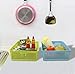 Anbers Plastic Rectangle Storage Baskets, Desktop Organizing Tray Baskets, Set of 6
