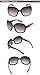 Duco Polarized Sunglasses for Women UV Protection Retro Designer Vintage Cateye Sunglasses DC1223 (Black Frame Gray Lens)