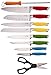 Fiesta 11 Piece Cutlery Knife Block Set, Adult, Multicolor