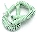Telephone Cord Handset Curly - Phone Color Earth Day Green 25ft - Works on virtually All Trimline Phones and Princess Telephones - Landline Telephone Accessory iSoHo Phones