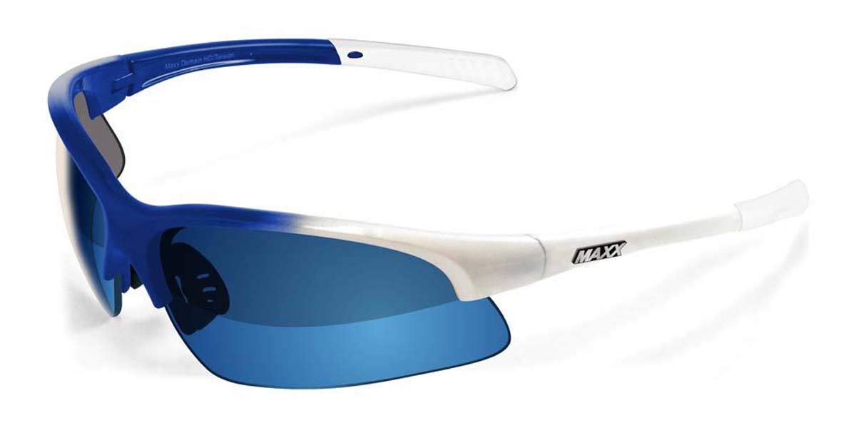 Maxx Sunglasses 2018 TR90 Maxx Domain Blue/White Polarized Blue Smoke Lens