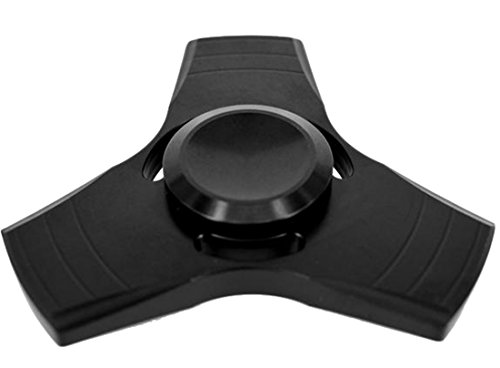ARRIVE GUIDE Spinner Fidget Metal EDC ADHD Focus Toy Ultra Durable High Speed 1-5 Min Spins Precision brass material Black