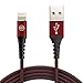 [Apple MFi Certified] SYNLOGIC USB Lightning Cable - Durable Braided Fast Charging & Data Transfer Cable 4 feet for iPhone XS/Xr/X/8/7/6/5/ iPad Pro/Air/Mini (Red)