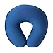 Cloudz Kids Dual Comfort Microbead Airplane Travel Neck Pillow. Super Soft Cozy Plush on One Side, Cool Relaxing Spandex on The Other! Keep Your Kids Comfy and Supported at Home or On The Go! - Blue