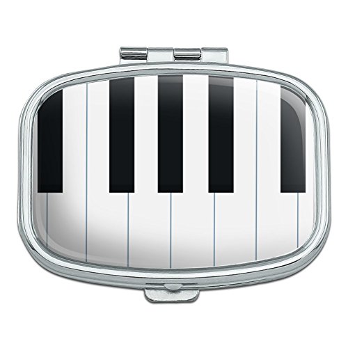 Piano Keys Keyboard Pianist Music Rectangle Pill Case Trinket Gift Box