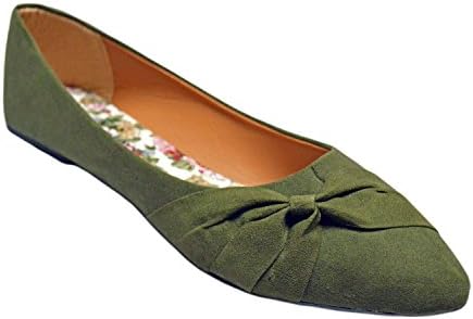 Womens Flats Jersey Soft and Faux Vegan Leather Comfortable Basic Canvas Slip On Ballet Shoes Dress Shoes