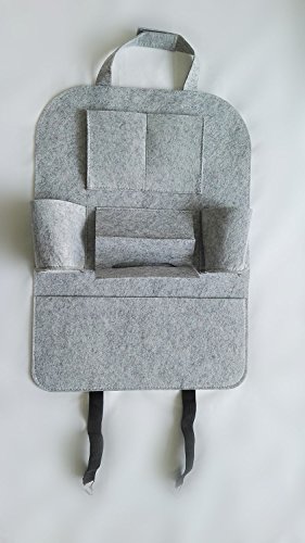 Travel Storage Bag Multi-Pocket Car Seat Back Organizer 22X16 inch ( BAG-S) Grey